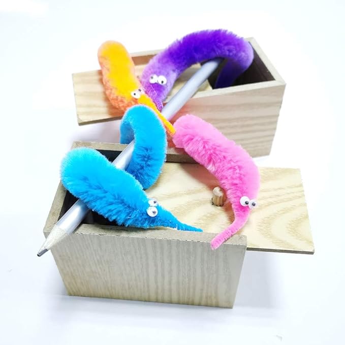 Fuzzy Worms (240PCS & 12COLORS)