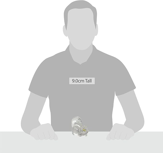 Enesco Disney Showcase Alice in Wonderland Cheshire Cat Miniature Figurine, 2.76 Inch, Clear