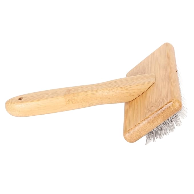 Slicker Brush,Skin Friendly Deshedding Grooming Tool Effectively Remove,Knots and Mats Self Cleaning Slicker Brush for Pet (Large)