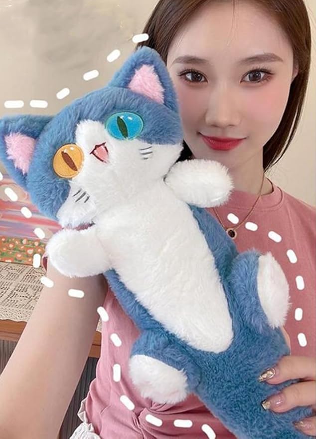 JOSON Cute Plush Shark Toy, Soft Cartoon Shark cat Filled Animal Pillow, Suitable for Birthday for Boys and Girls (19.8 inches)