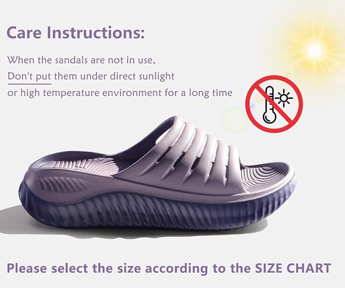 KuaiLu Womens Recovery Sandals With Comfortable Plantar Fasciitis Support,Ladies Orthotic Open Toe Sport Slides Thick Cushion Reduces Stress on Feet,Joints & Back Post-Exercise