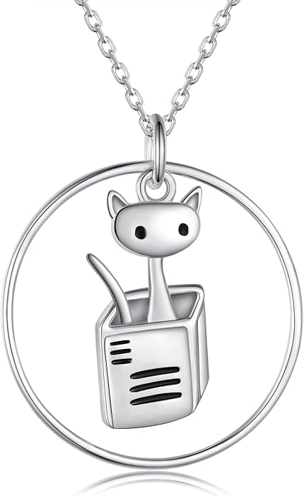 Highland Cow/Unicorn/Turtle/Moon Fairy/Axolotl/Owl/Mermaid/Cat/Cat and Girl/Frog/Wolf Necklace 925 Sterling Silver Animal Necklace Animal Jewelry Gifts for Women