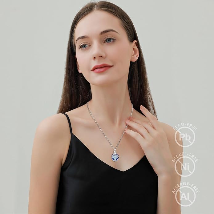 EUDORA Sterling Silver Urn Necklace for Ashes for Women Men, Ash Pendant for Human Cat Dog Ashes, Necklace for Ashes of Loved One Dad Mom Papa Pet Cremation Souvenir Jewelry for Funeral, 20inch