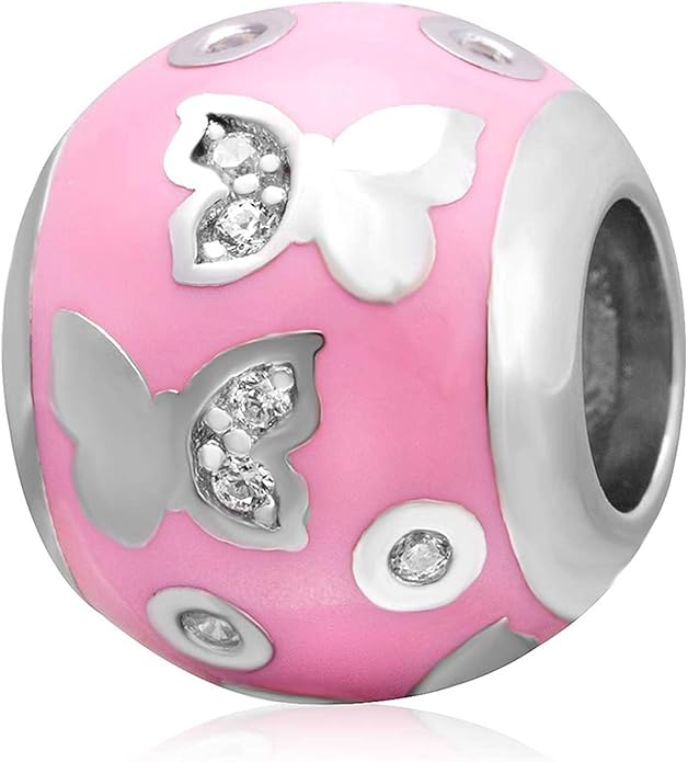 GEMDAZZ Animal Theme Charms in 925 Sterling Silver, Cute 3D Polar Bear, Frog, Cicada, Ladybug, Bee, Dragonfly Beads fit European Women Bracelet, Gift for Birthday/Christmas/Friends/Mom/Lover