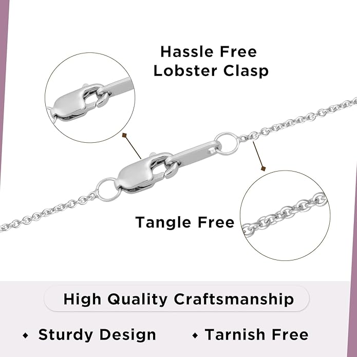 Jewelili Sterling Silver or Yellow Gold Plated Sterling Silver Dog Paw Pendant Necklace for Women | Treated Black or Natural White Round Diamonds | 18" Rolo Chain | Luxury Jewelry Gift for Her | Gift Box Included