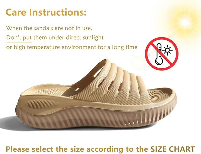 KuaiLu Womens Recovery Sandals With Comfortable Plantar Fasciitis Support,Ladies Orthotic Open Toe Sport Slides Thick Cushion Reduces Stress on Feet,Joints & Back Post-Exercise