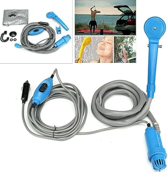 Electric Portable Shower, Camping Shower 12V, Car Sprayer Water Spray, with Shower Head, for Car Garden Outdoor Dog Wash