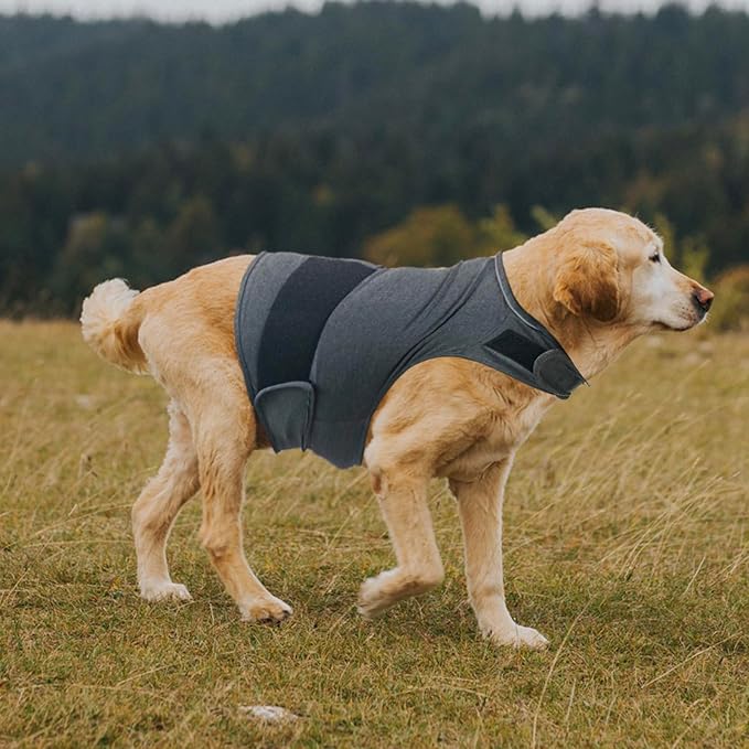 Dog Anxiety Shirt, Jacket Stress Relief Coat, Adjustable Vest for Fireworks, Thunderstorm, Calming Vest Wrap Clothing for Dogs (XS)
