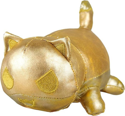 Golden Cat Stuffed Animal Plush,Mee-Meow Food Plushies, Cute Anime Cartoon Cat Stuffed Animal Figure Toy Plush Pillow Gift for Valentine's Day Gift