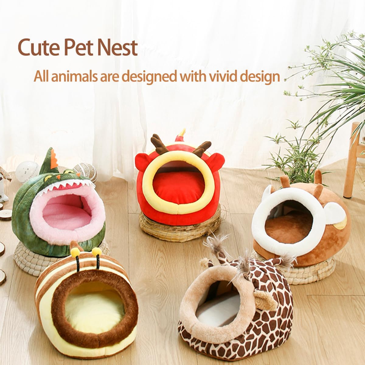 Guinea Pig Bed House & Hideout for Rat Bearded Dragon Hedgehog Ferret to Sleep and Hide, Guinea Pig Cage Accessories Habitat Décor (X-Large, 5.Wasp)