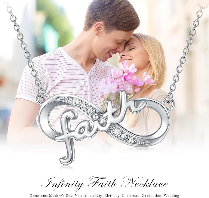 Dog/Paw Print/Infinity Necklace for Women 925 Sterling Silver Heart Dogs Pendant Necklaces Jewelry Christmas Birthday Gifts for Dog Lovers Friends