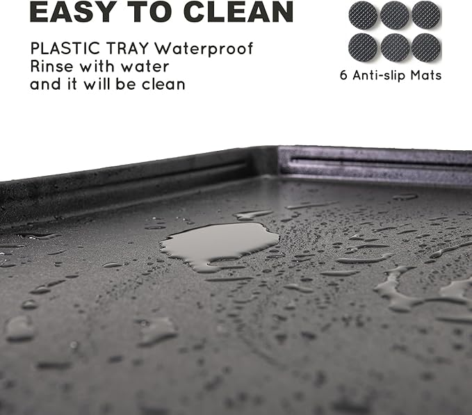 HQ4us Dog Pee Pad Holder Tray with Grate 34”×23”, Large Dog Litter Box Toilet, Puppy Pee Pad Holder, Less Mess, Dog Potty Indoor Outdoor for Balcony