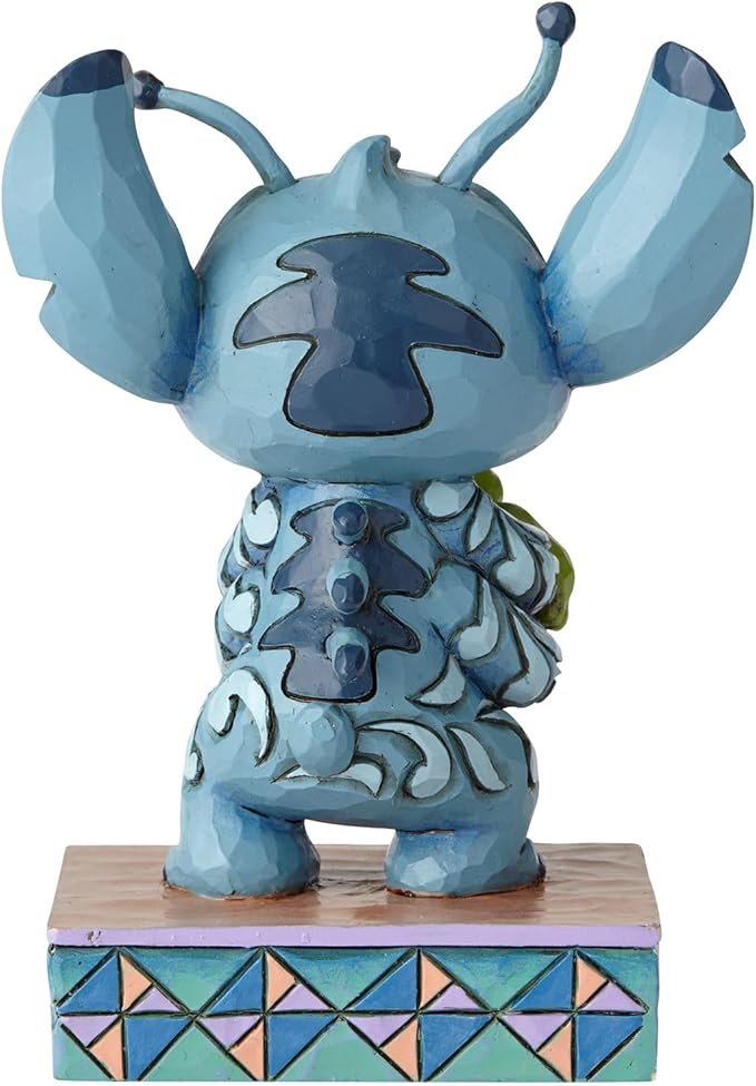 Enesco Disney Traditions Collection by Jim Shore Lilo and Stich Holding Frog Figurine- Resin Hand Crafted Painted Collectible Disney Mini Figurines Decorative Home Decor Statue, 3.8 Inch