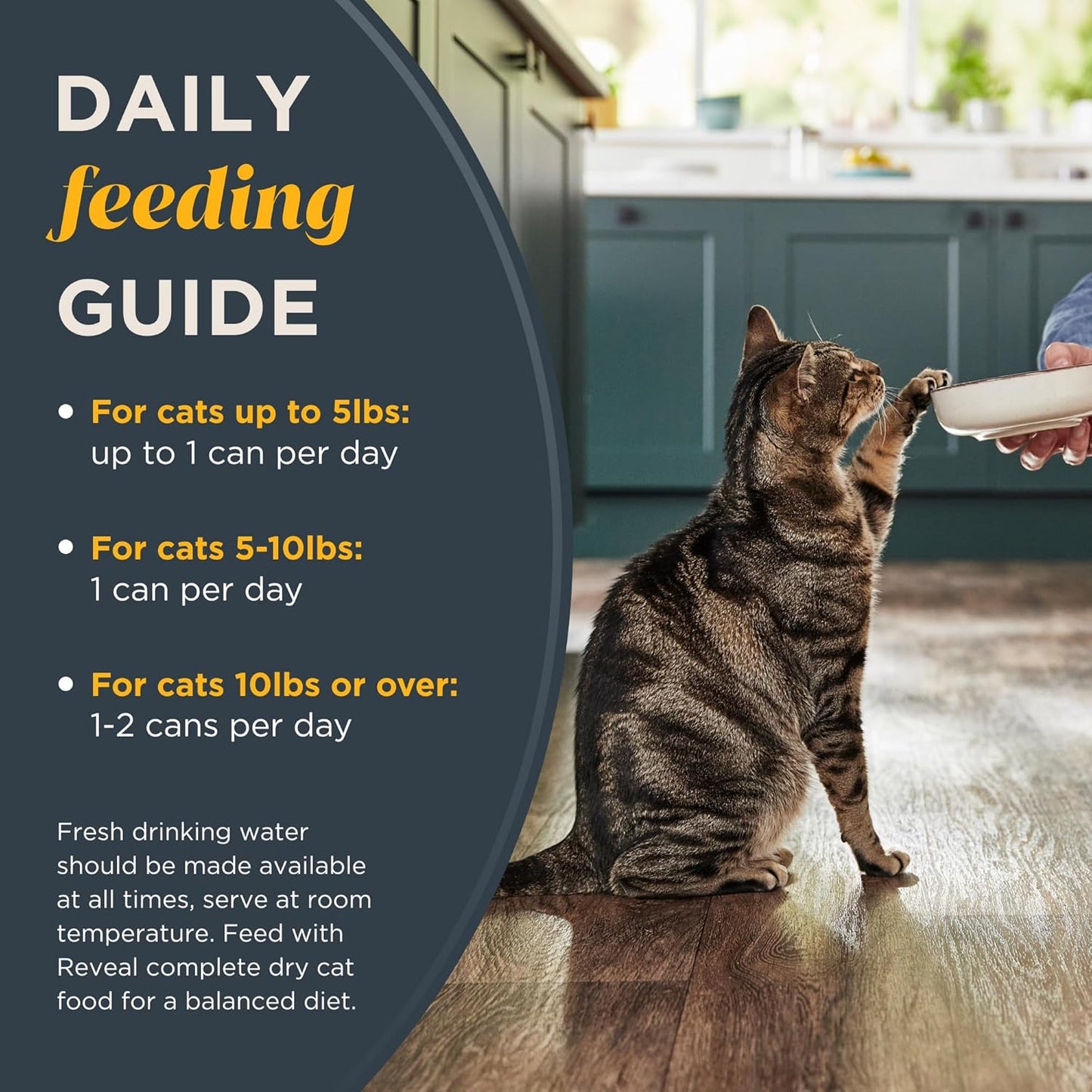 Reveal Natural Wet Cat Food, 18 Count, Grain Free, Limited Ingredient Cat Food Cups, Chicken with Duck in Broth, 2.12 oz Easy Peel Cups