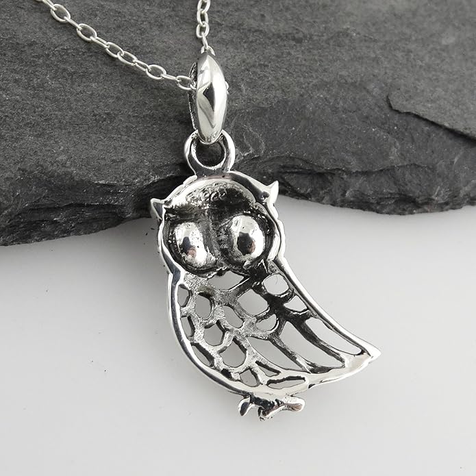 FashionJunkie4Life Sterling Silver Bird Pendant Necklaces for Women