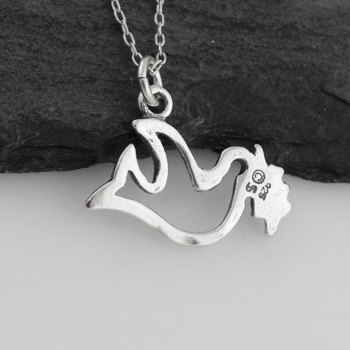 FashionJunkie4Life Sterling Silver Bird Pendant Necklaces for Women