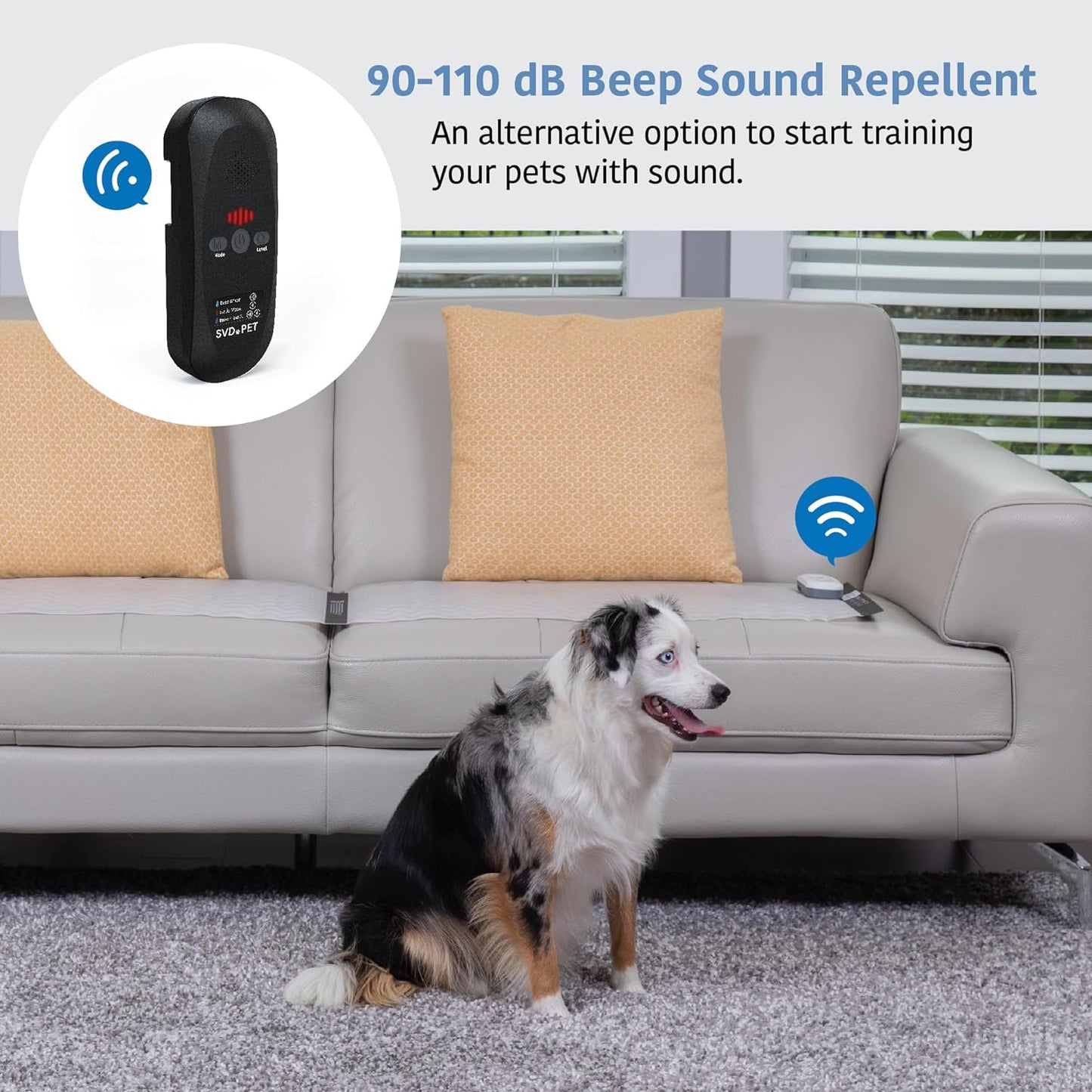 SVD.PET (2-Pack Pet Training Mat with Tester, Pet Shock Pad, Dogs & Cats Electronic Repellent mat for Indoor, 3 Training Modes, 5 Levels, Pet Safe Mode (Black controler 48" X 20")