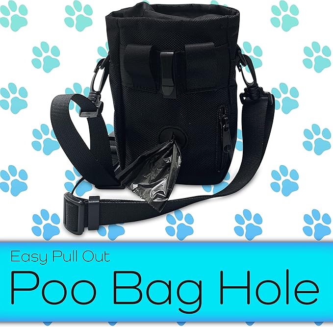 H&H Pets Dog Treat Pouch with Shoulder Strap, Waste Bag Dispenser, Dog Treat Pouch, Training Accessories