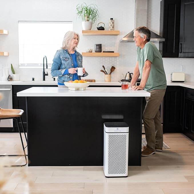Medify MA-40 Air Purifier with True HEPA H13 Filter | 1,793 ft² Coverage in 1hr for Smoke, Wildfires, Odors, Pollen, Pets | Removal to 0.1 Microns | White, 2-Pack