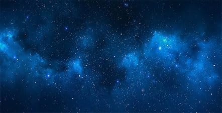 72X16IN Starry Aquarium Background, Art Starry Fish Tank Decorations Background, with 8 EVA Double-Sided Tape