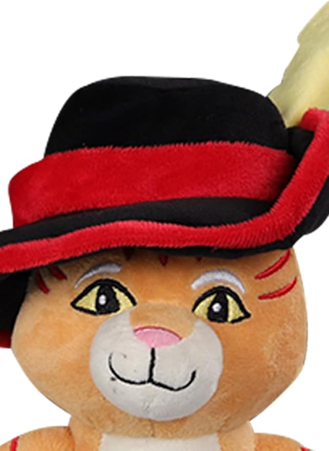 Feeriay Puss Plush Toy 12.2 in Cat Stuffed Animal Plushie Doll Puss Figure Pillow for Kids Gifts