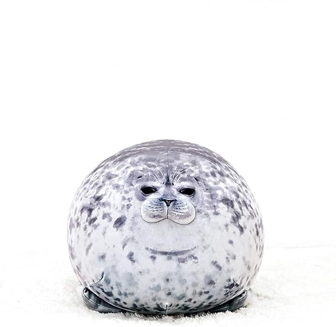 ETAOLINE Chubby Blob Seal Pillow Cute Seal Plush Toy Cotton Stuffed Animals (Small)