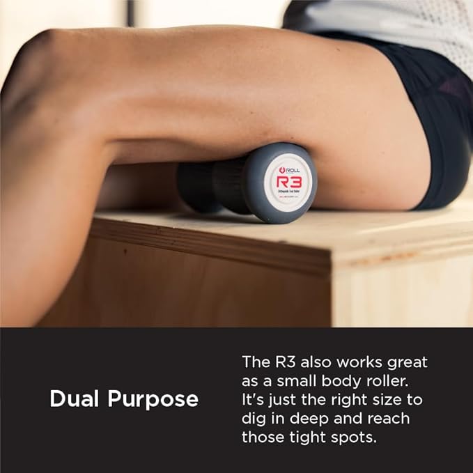 ROLL Recovery R3 (Onyx Black) - Orthopedic Foot & Plantar Fascia Massage Roller