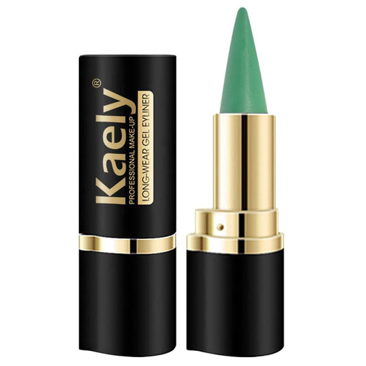 evpct 1Pcs Light Green Gel Eyeliner Pencil Eye Black Face Paint Stick Makeup Set Waterproof Matte Cream Crayon Eyeliner Pencil Set Cat Eye Liners Eyeshadow Guide delineador de ojos contra el agua