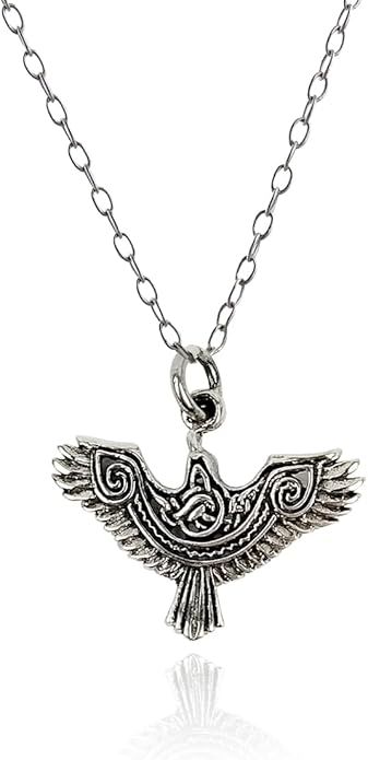 FashionJunkie4Life Sterling Silver Bird Pendant Necklaces for Women