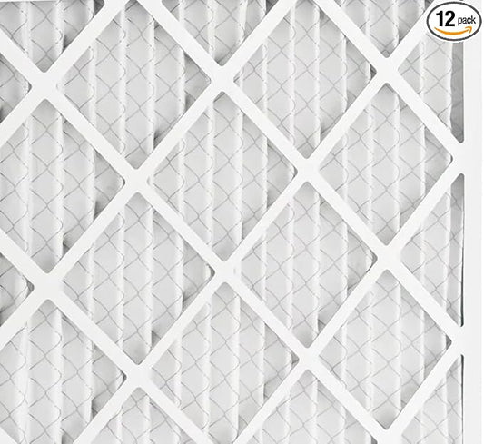 BNX TruFilter 20x22x1 Air Filter MERV 8 (12-Pack) - MADE IN USA – Dust & Pet Defense Electrostatic Pleated Air Conditioner HVAC AC Furnace Filters for Dust, Pet, Mold, Pollen MPR 600 – 700 & FPR 5