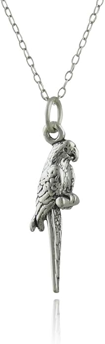 FashionJunkie4Life Sterling Silver Bird Pendant Necklaces for Women