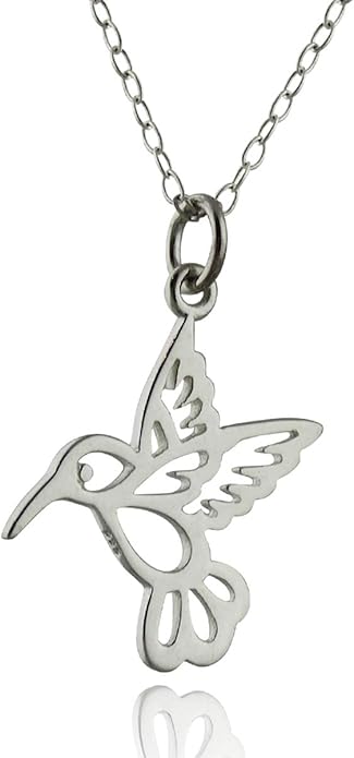 FashionJunkie4Life Sterling Silver Bird Pendant Necklaces for Women