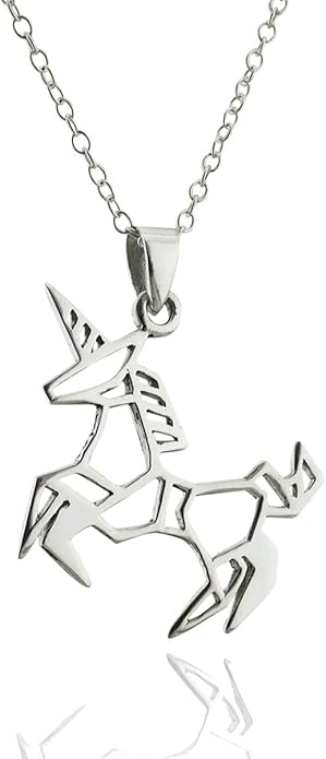 FashionJunkie4Life Dainty Origami Animal Pendant Necklaces