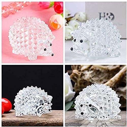 H&D HYALINE & DORA Cut Clear Crystal Hedgehog Animal Figurine Collection Glass Ornament