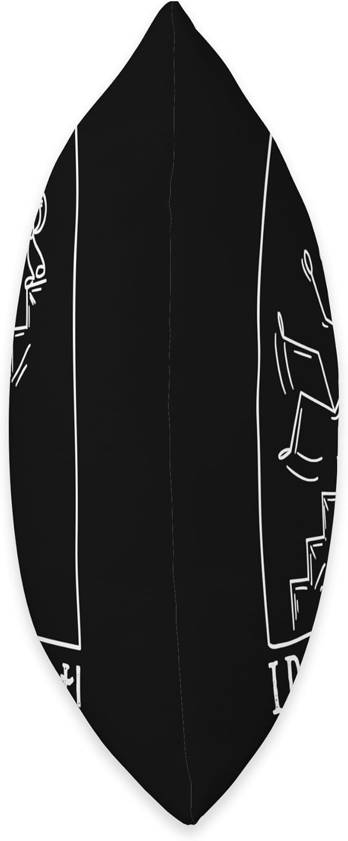 Funny Meme I do What I Want Cat Pushes Man Stick Figure Throw Pillow, 18x18, Multicolor