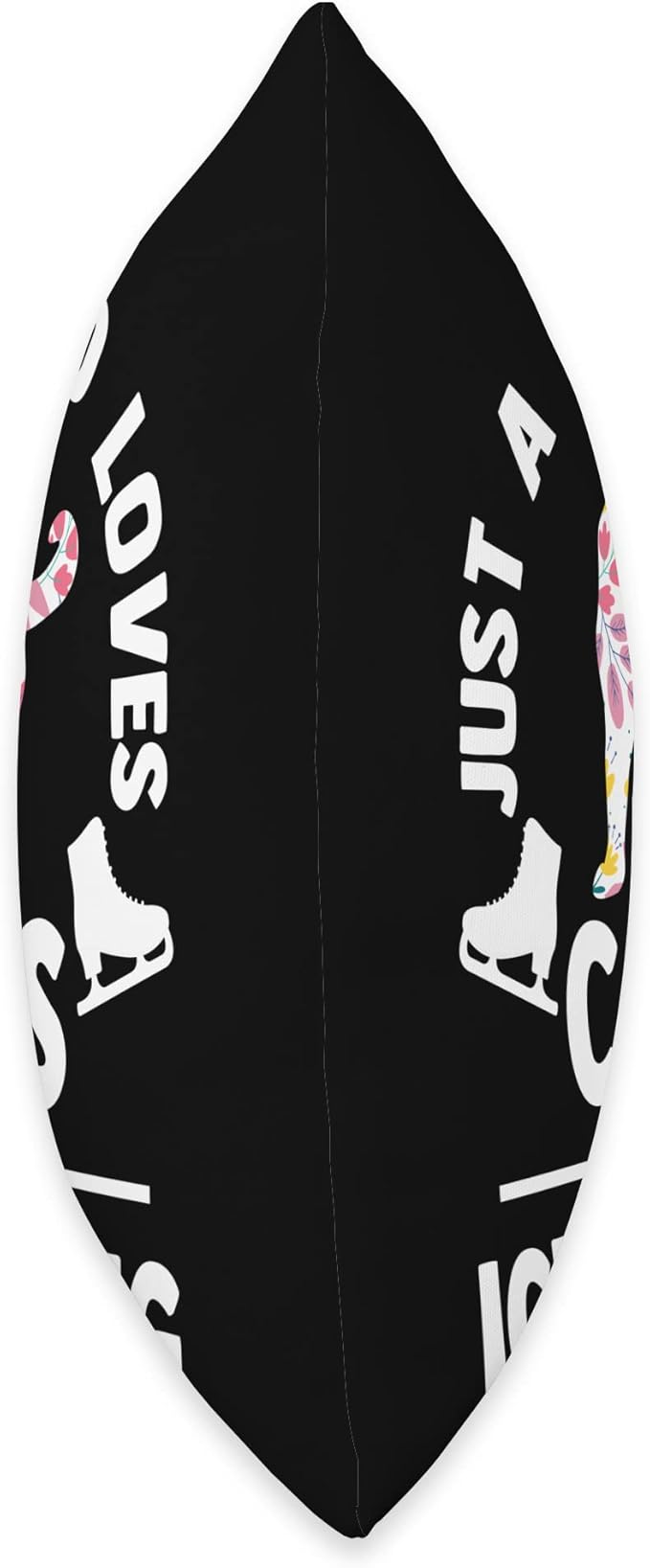 Just a girl who loves cats and ice skating Figure Skating Throw Pillow