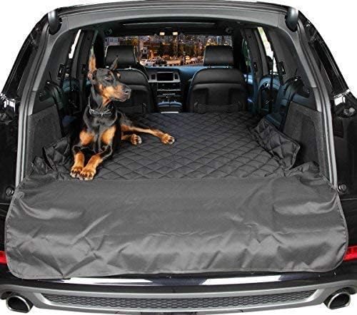 4Knines SUV Cargo Liner for Dogs – Dog Trunk Cover – Heavy-Duty, Waterproof Pet Seat Protector – Durable Cargo Liners for Dogs – USA-Based Company - Small (Black)