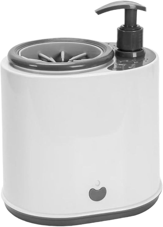 Dog Paw Cleaner - Automatic Soft Bristle Pet Foot Washer, Soap Reservoir Foot Cleaning Cup, Grooming Hygiene Device | Paw Cleaning Cup for Puppy Cats Kitten Feet Hiking Walking Outdoor Home