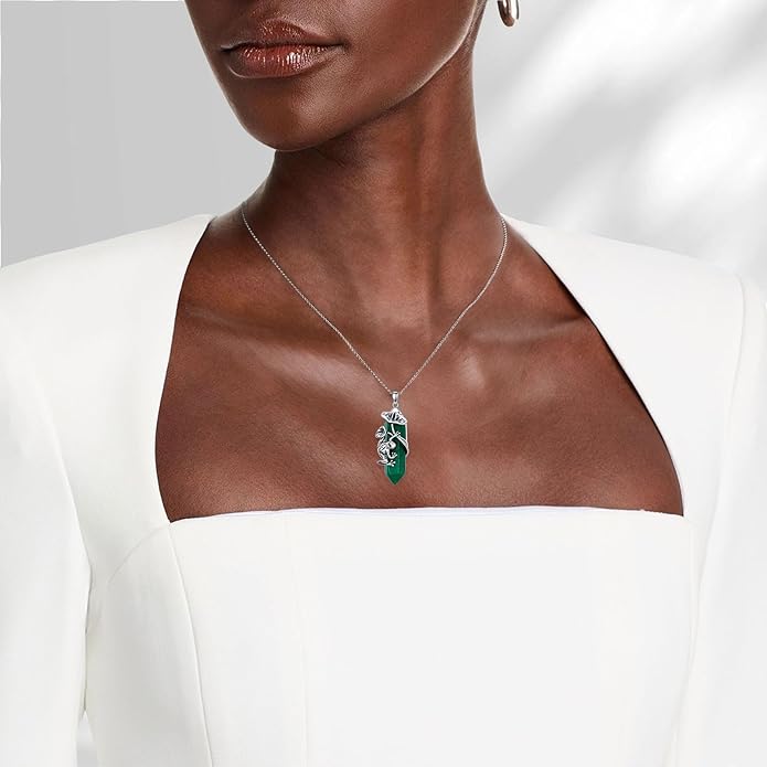 Frog Necklace 925 Sterling Silver Frog Pendant Birthstone Quartz Jewelry Gift for Women s Mom