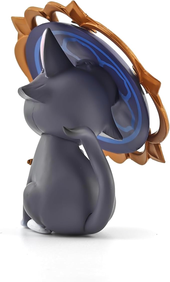 Genshin Impact Cat Figurine - 3.75" Cute Anime Collectible Figure, Diluc/Childe/Keqing, Gift for Fans and Cat Lovers,