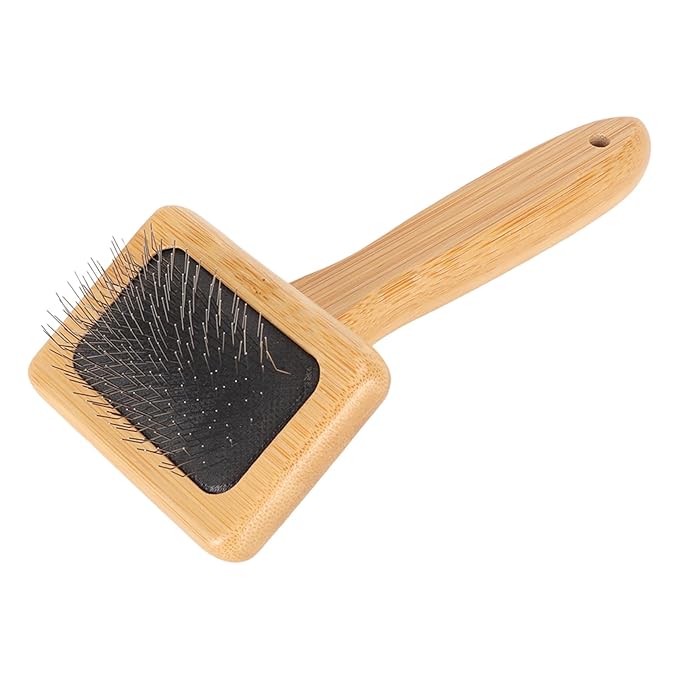 Slicker Brush,Skin Friendly Deshedding Grooming Tool Effectively Remove,Knots and Mats Self Cleaning Slicker Brush for Pet (Small)