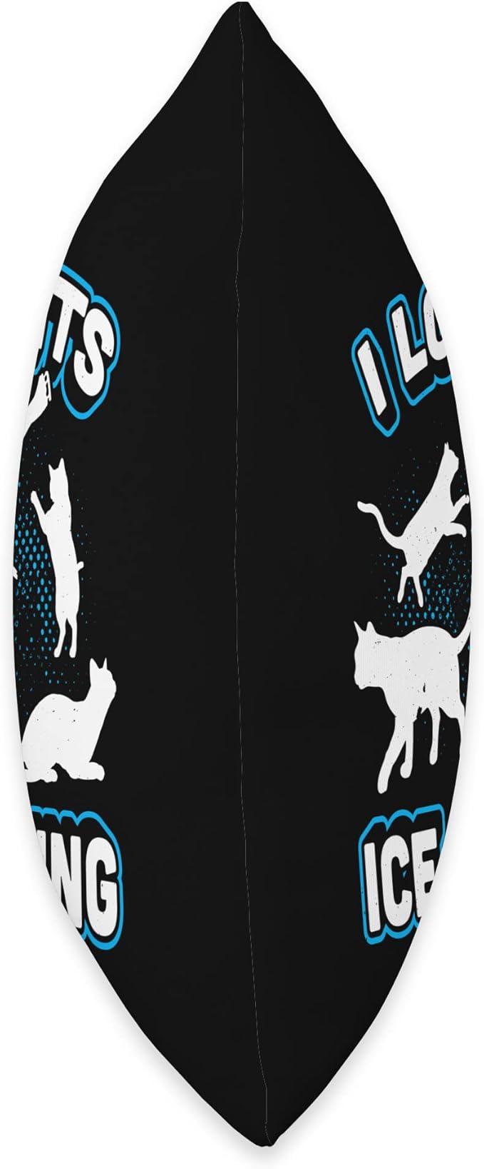 I Love Cats And Ice Skating Figure Skating Throw Pillow