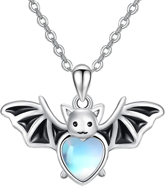 Dreamboat Moonstone Animal Pendant Necklace for Women 925 Sterling Silver Cute Animals Jewelry Gifts