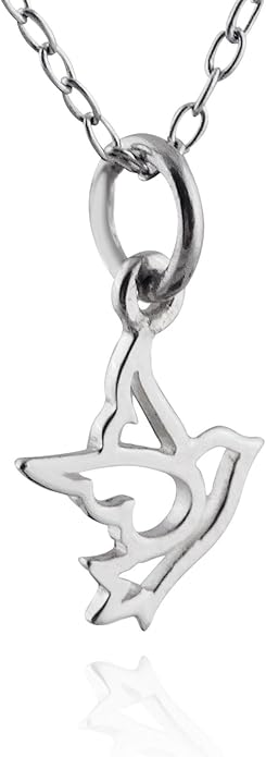 FashionJunkie4Life Sterling Silver Bird Pendant Necklaces for Women