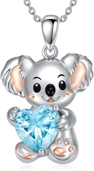 Dorunmo Animal Necklace 925 Sterling Silver Owl/Sloth/Axolotl/Dolphin Necklace Celtic Knot Pendant Birthday Anniversary Animal Jewelry for Women Friends Animals Lover