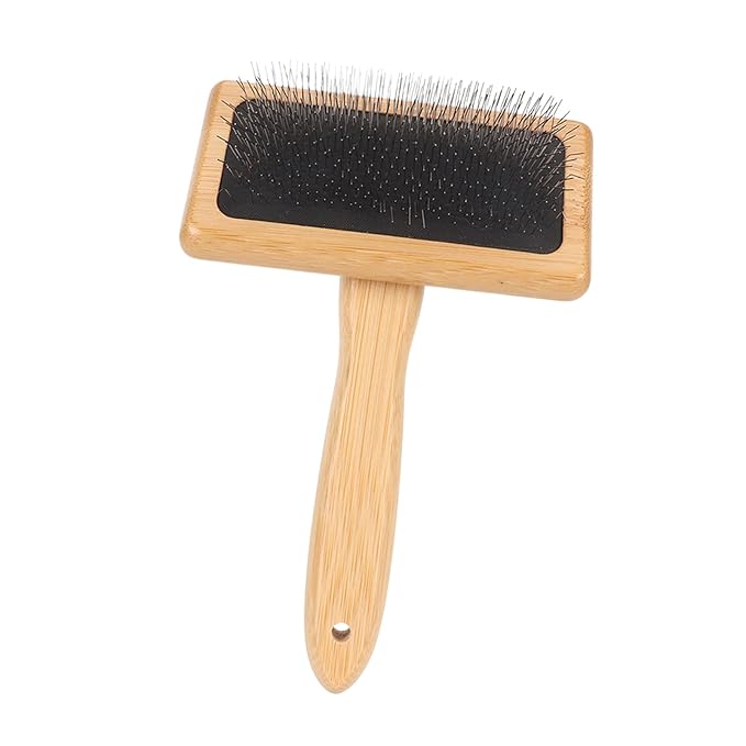 Slicker Brush,Skin Friendly Deshedding Grooming Tool Effectively Remove,Knots and Mats Self Cleaning Slicker Brush for Pet (Large)