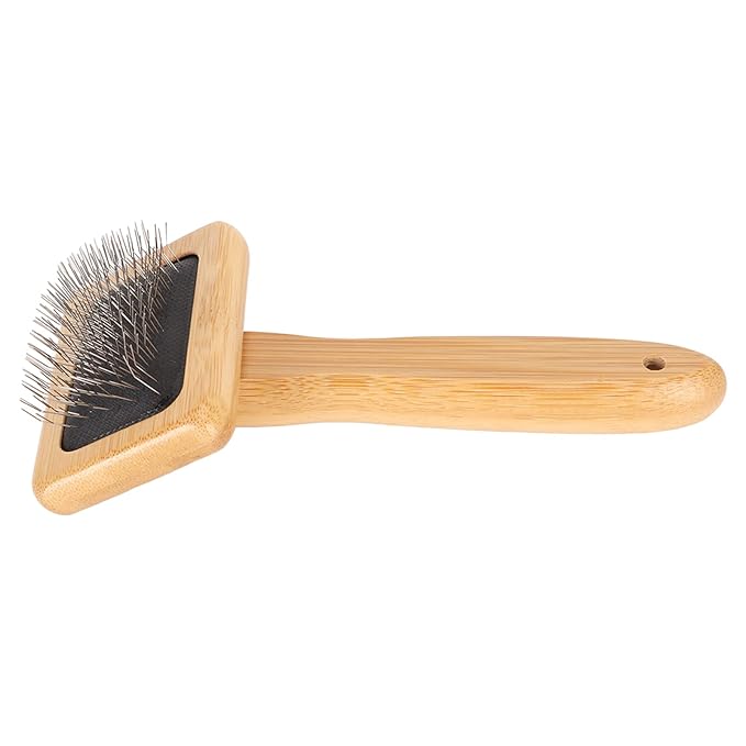 Slicker Brush,Skin Friendly Deshedding Grooming Tool Effectively Remove,Knots and Mats Self Cleaning Slicker Brush for Pet (Small)