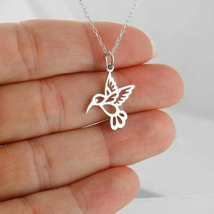 FashionJunkie4Life Sterling Silver Bird Pendant Necklaces for Women