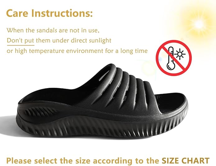 KuaiLu Womens Recovery Sandals With Comfortable Plantar Fasciitis Support,Ladies Orthotic Open Toe Sport Slides Thick Cushion Reduces Stress on Feet,Joints & Back Post-Exercise