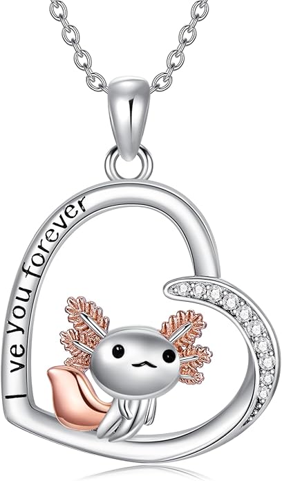 Dorunmo Animal Necklace 925 Sterling Silver Owl/Sloth/Axolotl/Dolphin Necklace Celtic Knot Pendant Birthday Anniversary Animal Jewelry for Women Friends Animals Lover